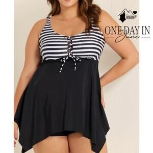 Nieyook Plus Size Boyshort Tankini Swimdress Swimsuit Size 18W